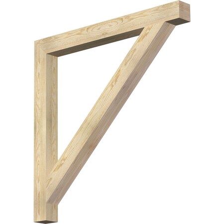 Traditional Block Rough Sawn Bracket, Douglas Fir, 4W X 44D X 44H